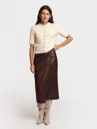 Юбка из экокожи с запахом ZOLLA