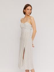 Льняное платье-комбинация с акцентной спинкой ZOLLA