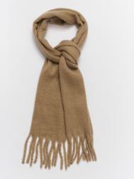 Тёплый шарф с длинной бахромой ZOLLA