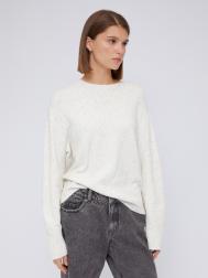 Вязаный джемпер из пёстрой пряжи с круглым вырезом ZOLLA