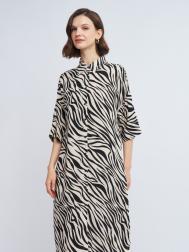 Платье-рубашка миди из вискозы ZOLLA