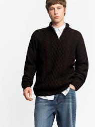 Вязаный свитер с горлом на молнии ZOLLA