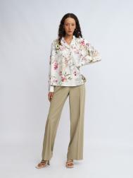 Прямые брюки на резинке со стрелками ZOLLA