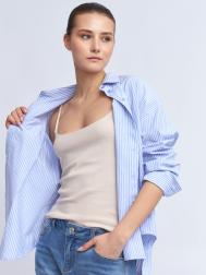 Майка-топ из хлопка на лямках ZOLLA