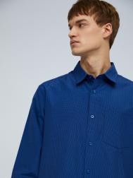 Офисная рубашка прямого силуэта с узором в клетку ZOLLA