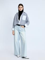 Джинсы силуэта Wide с высокой посадкой ZOLLA