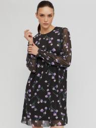 Платье длины мини из сетки с принтом ZOLLA