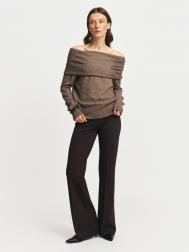 Трикотажные брюки фасона Bootcut со стрелками ZOLLA