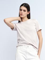 Футболка из хлопка однотонная ZOLLA