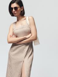 Сарафан с узором в полоску и разрезом ZOLLA