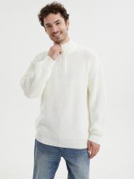 Вязаный свитер с горлом на молнии ZOLLA