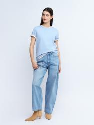 Футболка из хлопка однотонная ZOLLA