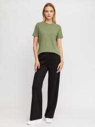 Трикотажные прямые брюки на резинке ZOLLA