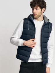 Утеплённый жилет со съёмным капюшоном ZOLLA