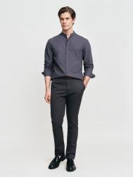 Брюки силуэта Slim из хлопка с ремнём ZOLLA