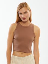 Кроп-топ из хлопка без рукавов ZOLLA