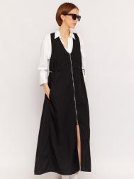 Платье макси из хлопка на кулиске ZOLLA