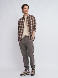 Брюки-джоггеры из хлопка на кулиске ZOLLA