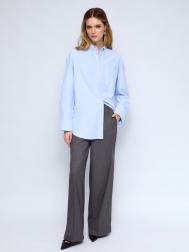 Рубашка свободного удлинённого силуэта оверсайз ZOLLA