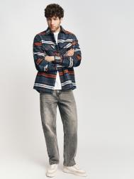 Куртка-рубашка в клетку с локтями ZOLLA