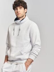 Утеплённый худи с воротником-хомутом ZOLLA