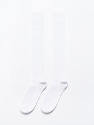 Высокие белые носки-гольфы ZOLLA