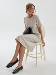 Платье-футболка миди с коротким рукавом ZOLLA