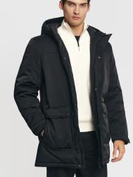 Тёплая куртка-парка удлинённого фасона с капюшоном ZOLLA