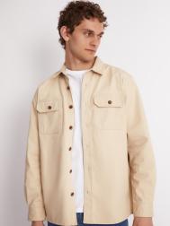 Куртка-рубашка из хлопка с длинным рукавом и карманами ZOLLA