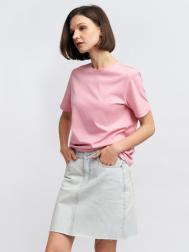 Однотонная футболка из хлопка ZOLLA