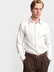 Офисная рубашка из хлопка с длинным рукавом ZOLLA