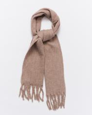 Тёплый шарф с длинной бахромой ZOLLA