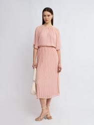 Шифоновое платье миди с юбкой плиссе ZOLLA
