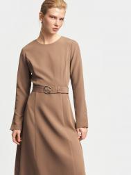 Платье миди с поясом ZOLLA