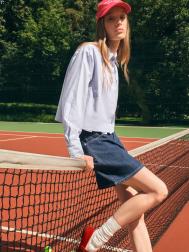 Укороченная рубашка прямого силуэта ZOLLA