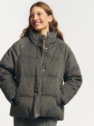 Тёплая куртка с высоким воротником ZOLLA