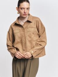 Куртка из экозамши без утеплителя ZOLLA