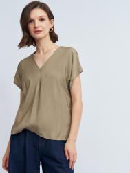 Блузка с вырезом и коротким рукавом ZOLLA
