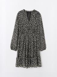 Шифоновое платье миди с резинкой на талии ZOLLA