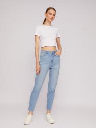 Джинсы силуэта Mom Slim с высокой посадкой ZOLLA