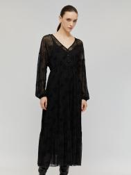 Платье А-силуэта из сетчатой ткани с вырезом ZOLLA