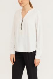 Блузка с V-образным вырезом и молнией ZOLLA