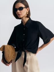 Блузка с коротким рукавом и завязками ZOLLA