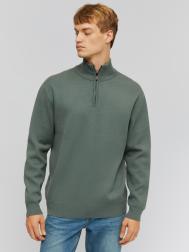 Вязаный свитер с воротником на молнии ZOLLA