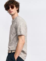 Футболка поло из хлопка с воротником-стойкой ZOLLA