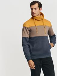 Утеплённый худи с воротником-хомутом ZOLLA