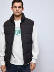 Утеплённый жилет на молнии с воротником-стойкой ZOLLA