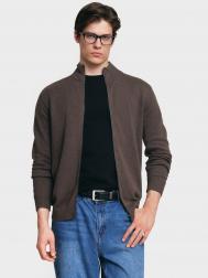 Вязаная толстовка на молнии с воротником ZOLLA