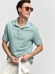 Футболка поло из хлопка в полоску ZOLLA