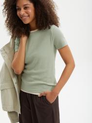 Футболка из хлопка однотонная ZOLLA